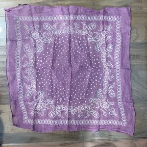 Like New Paisley-Print Lilac Bandana